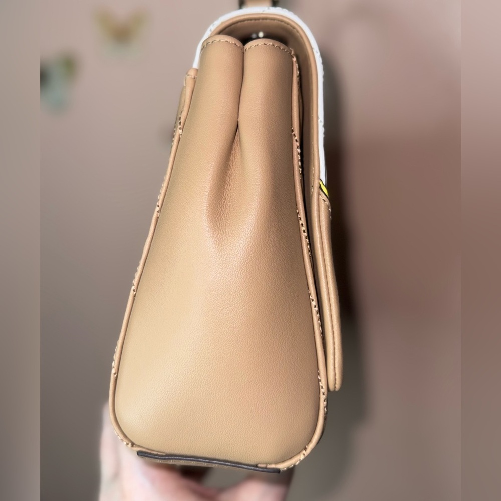 Kate Spade White and Tan Quilted Shoulder Bag - Picture 5 of 10